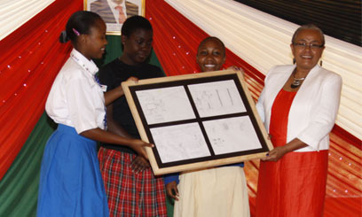 First Lady roots for children’s art forums in counties