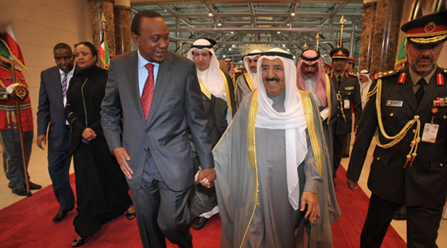 Uhuru arrives in Kuwait for Africa-Arab Summit