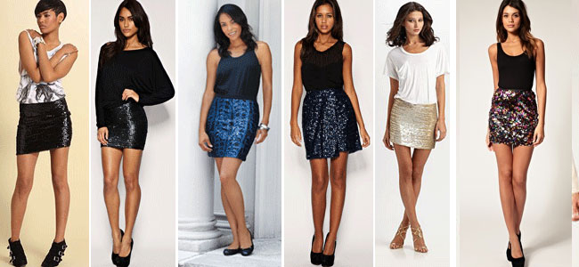 SEQUIN-SKIRTS
