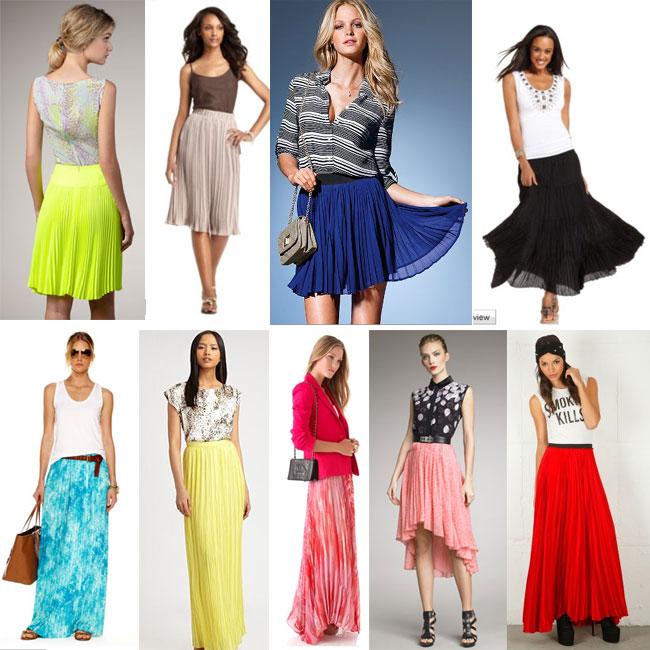 pleated-skirts