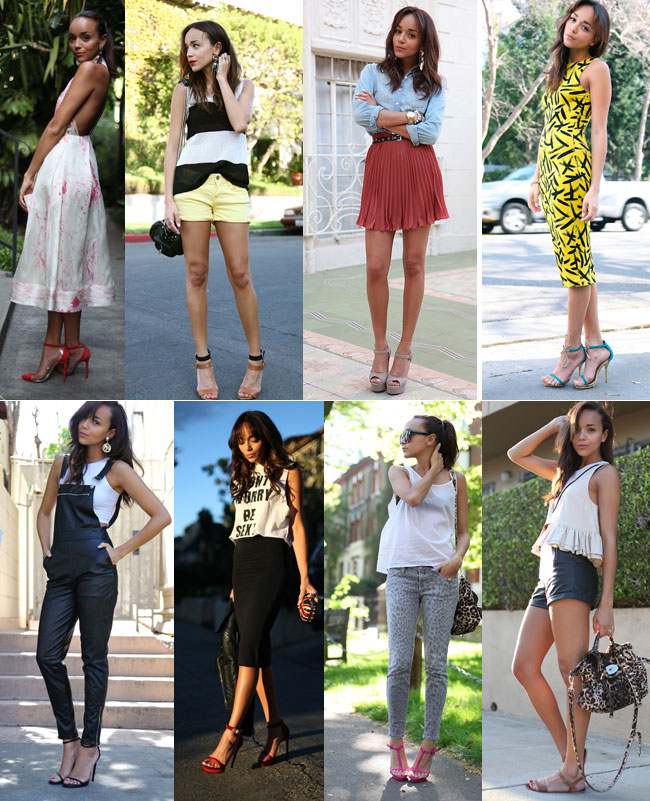 Ashley Madekwe of www.ashley-ringmybell.blogspot.com wearing ankle strap sandals
