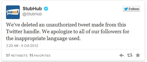 social media wrong acct