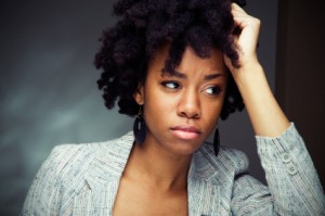 depressed womam