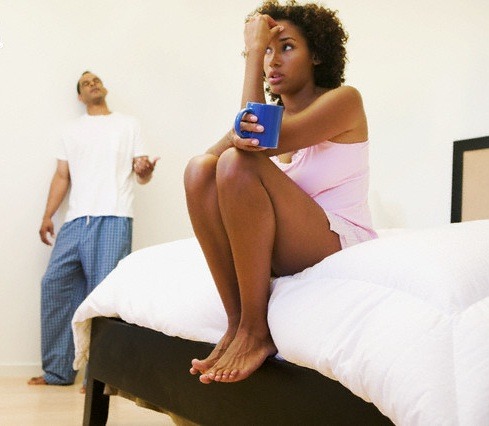 Couple Arguing in the Bedroom