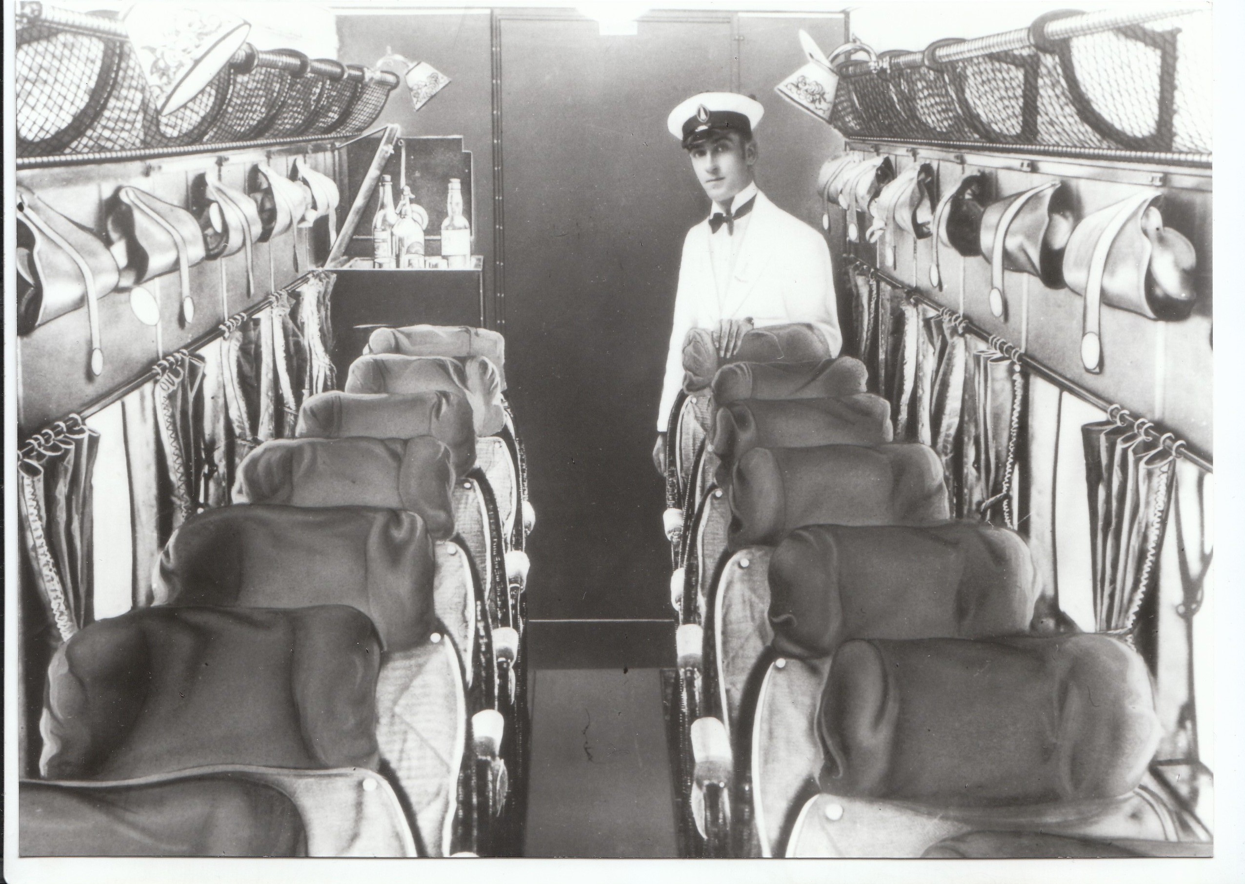First meals served on board 85 years ago