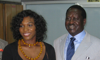 Raila meets Serena