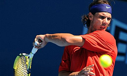 Top dog Nadal sniffs first hard slam
