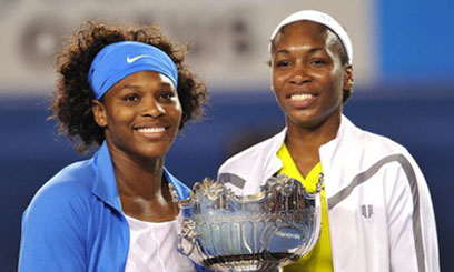 Williams sisters win Open doubles