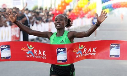 Keitany sets new record