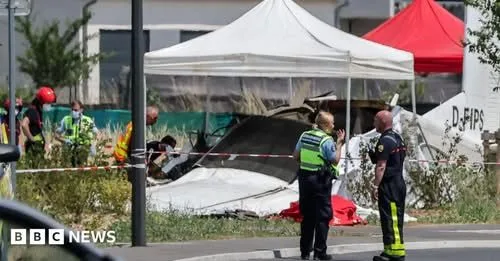 Eleven killed after plane carrying skydivers crashes in eastern France