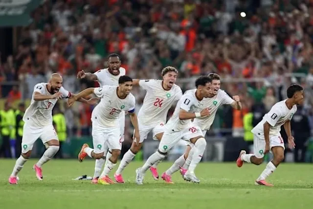 Morocco’s Atlas Lions roar past the Dutch to reach World Cup round of 16