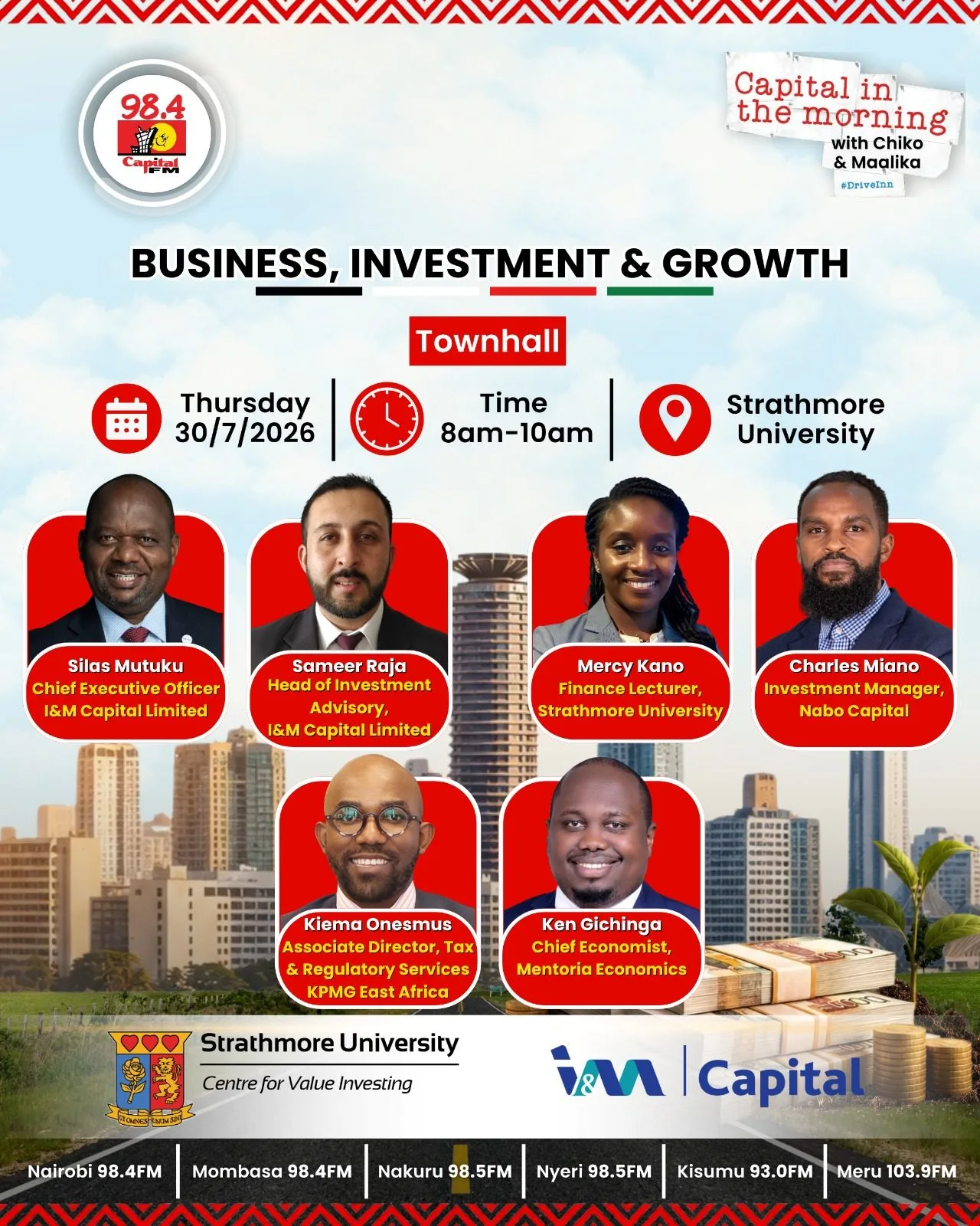Capital FM to host top CEOs for Investment townhall