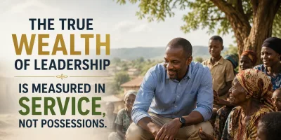 OPINION: The True Wealth of Leadership Is Measured in Service, Not Possessions