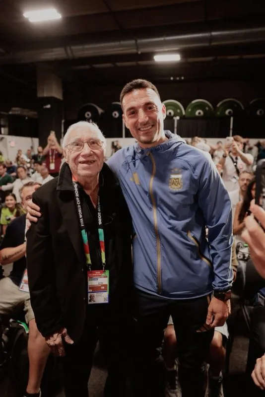 The 91-year-old Argentine journalist covering his 18th World Cup