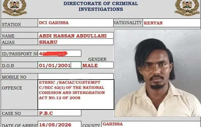 Garissa TikToker Charged Over Alleged Incitement Against Non-Muslims