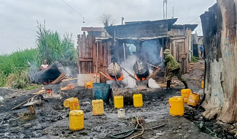 Police Seize 3,860 Litres of Illicit Brew, Arrest Four In Kahawa West Crackdown