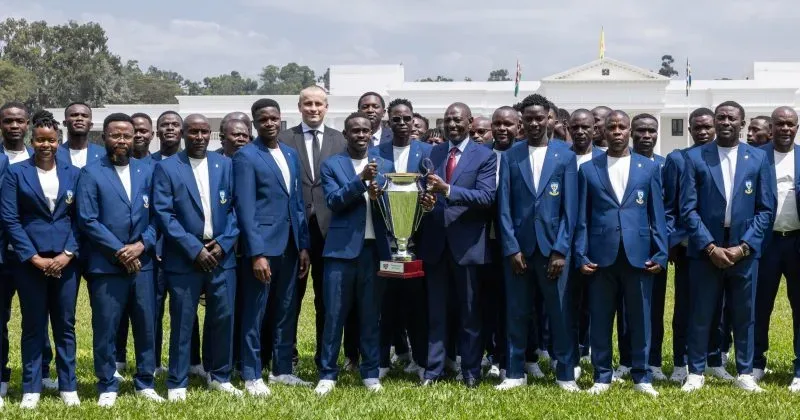 FKF PL newbies Migori Youth bag goodies after State House visit