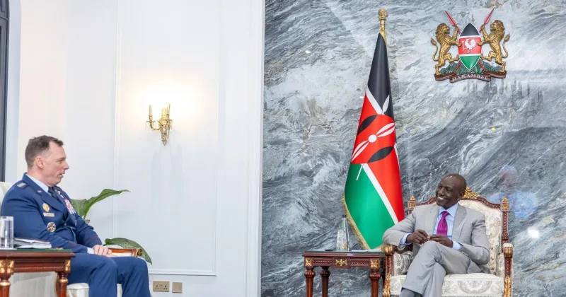 Ruto, AFRICOM commander discuss regional security, counter-terrorism