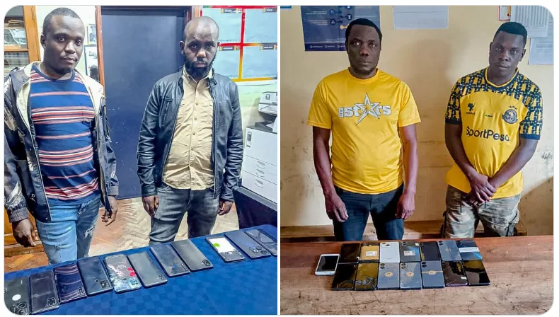 Police recover 26 stolen phones in Nairobi crackdown targeting theft syndicates