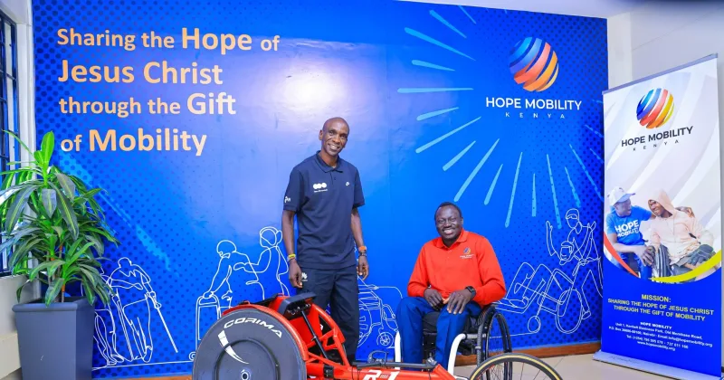 Marathon legend Kipchoge rallies Kenyans behind mission to purchase wheelchairs
