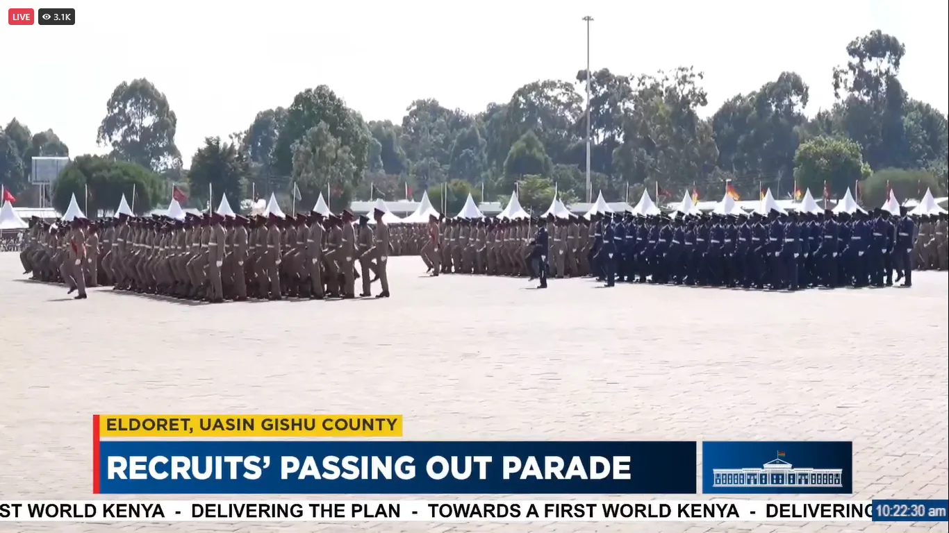 President Ruto Presides Over 46th KDF Recruits Pass-Out Parade in Eldoret