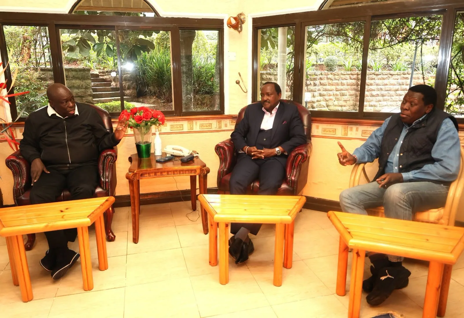 Kalonzo hosts Gachagua, Wamalwa in latest bid to build united opposition