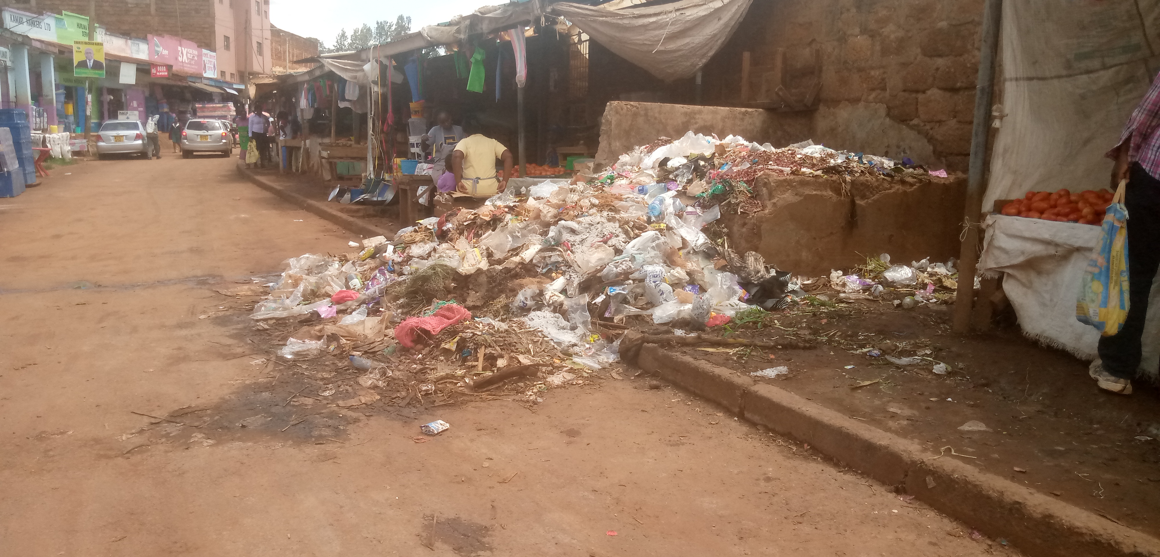 Traders in a Murang’a complain over uncollected garbage