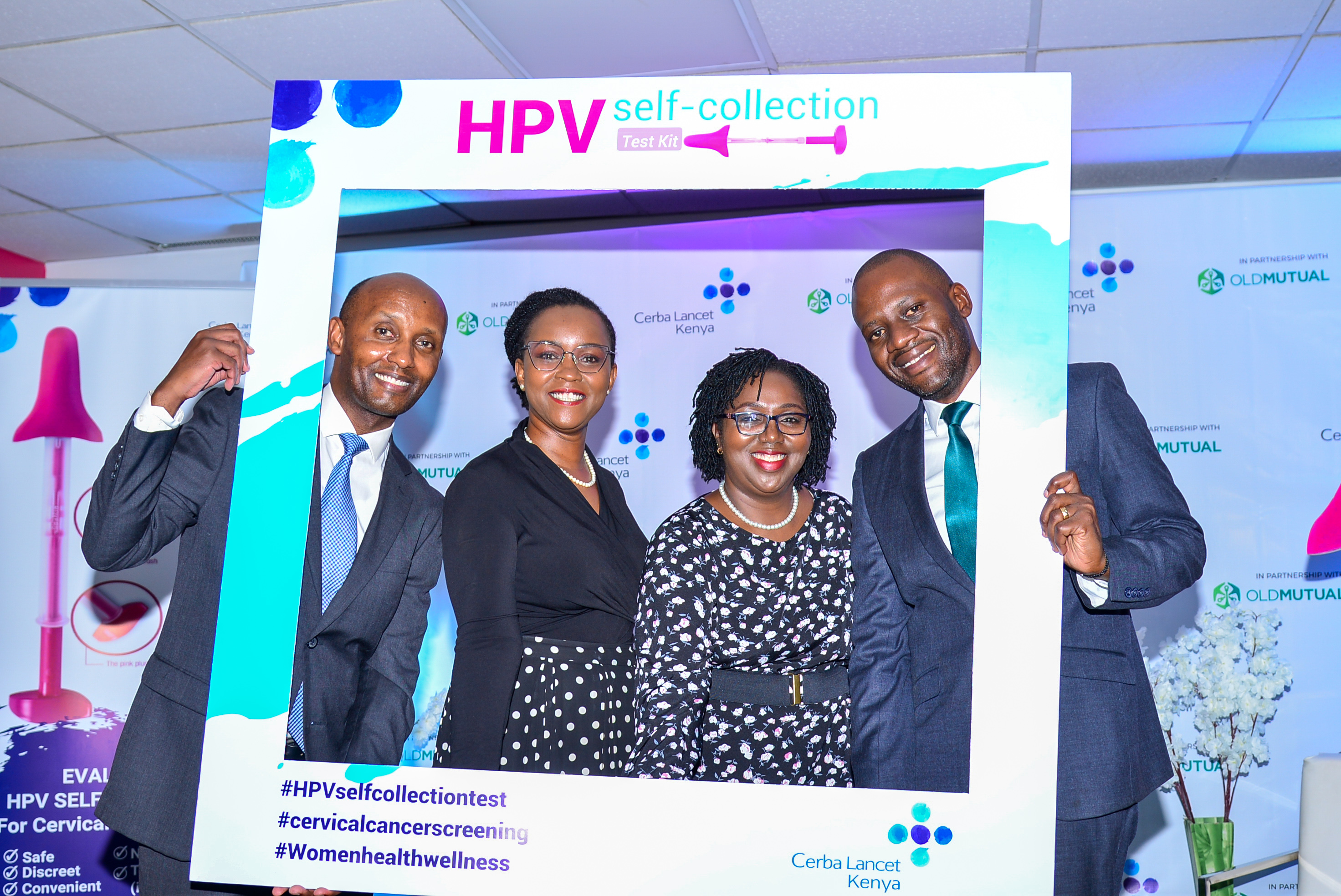 Boost for cervical cancer prevention as Cerba Lancet Kenya, Old Mutual introduce self-collection kit