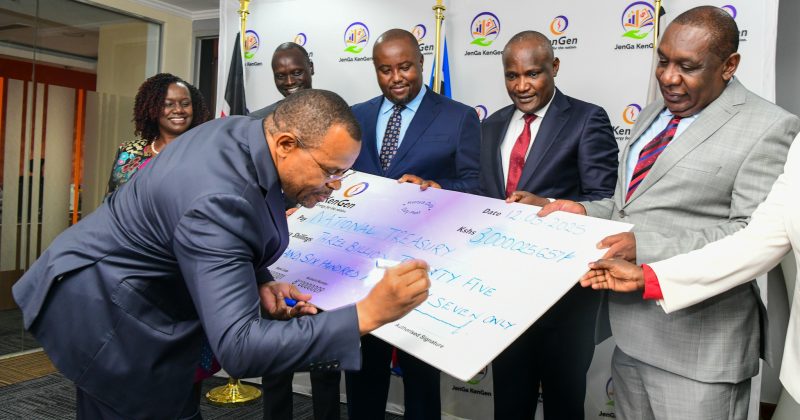 KenGen disburses Sh3bn dividend to state