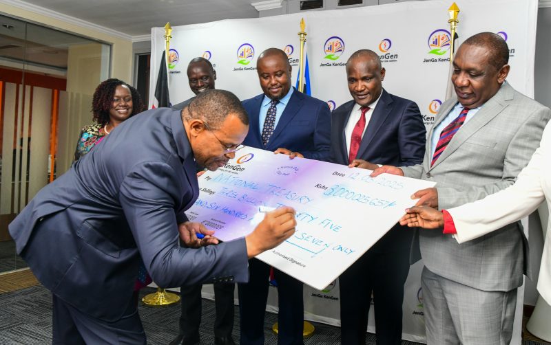 KenGen disburses Sh3bn dividend to state