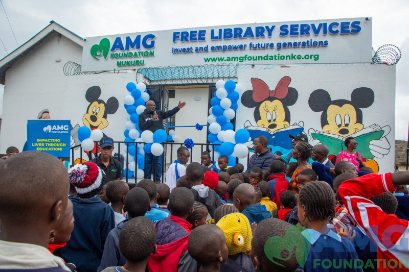 AMG Foundation opens community library in Mukuru Kwa Njenga