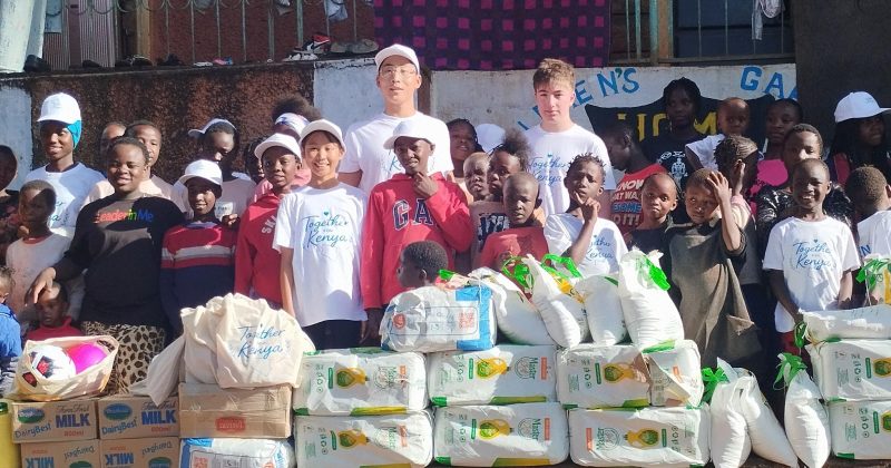 Foreign teens bring joy to Nairobi children’s home with donations