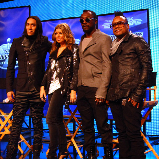 Black Eyed Peas featured at the Bridgestone Super Bowl XLV Halftime Show Press Conference at the Sheraton Dallas - Motorola Super Bowl XLV Media Center, on February 3, in Dallas, TX.