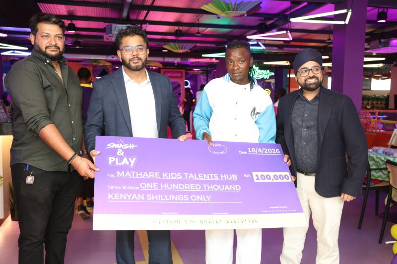 Smash & Play Rhapta Donates Ksh 100,000 To Support Mathare Kids Talent Hub