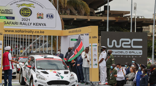 President Kenyatta flags off WRC Safari Rally in Nairobi after 19-year break