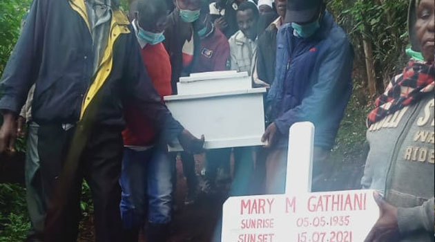 Nyeri family hand-carries departed kin for 2km due to encroached access road  