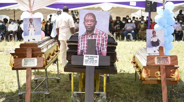 Nakuru medic, 2 children laid to rest after shocking murder-suicide
