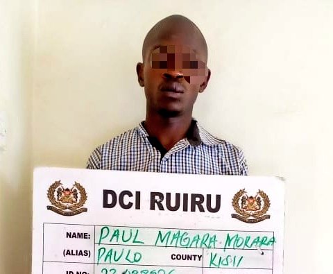 Man who has been killing and raping women in Ruiru arrested by DCI