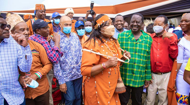 Raila crowned Kikuyu elder, Ida conferred traditional woman status  