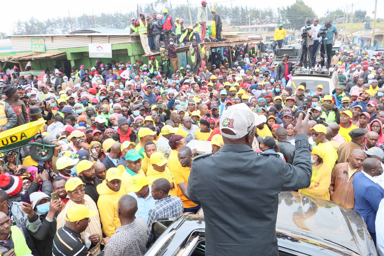 Ruto speaks against tribal politics as he tours Kwale