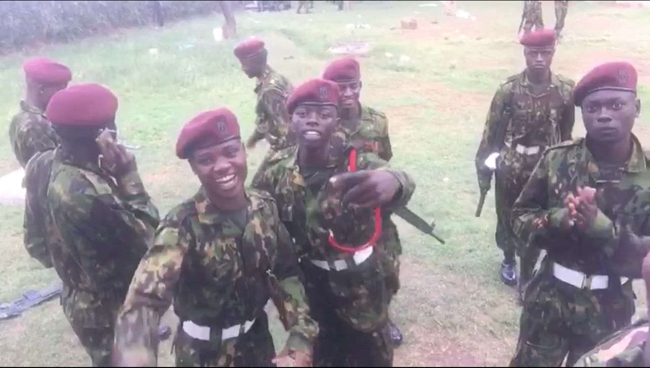 ‘Sisi ni wale wazii’ new GSU officers to face action for taunting Kenyans