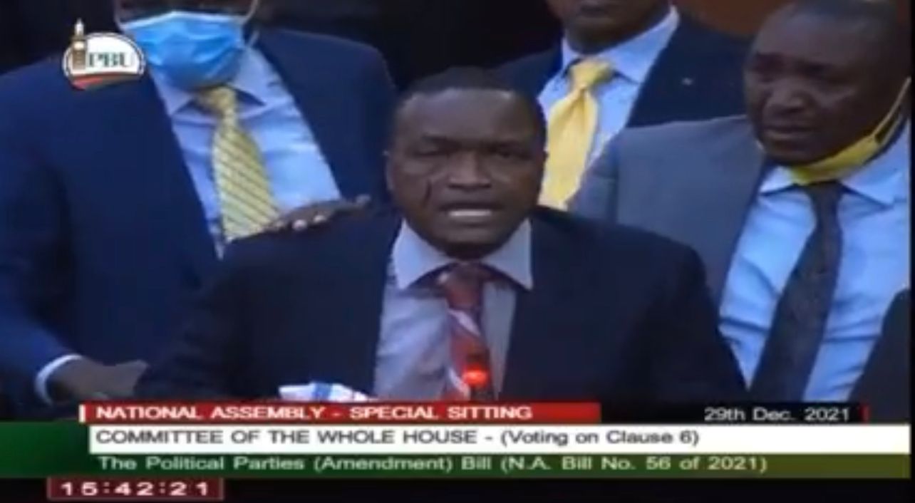 Kieleweke and Tanga Tanga MPs in fist fight during vote on Political Parties Amendment Bill