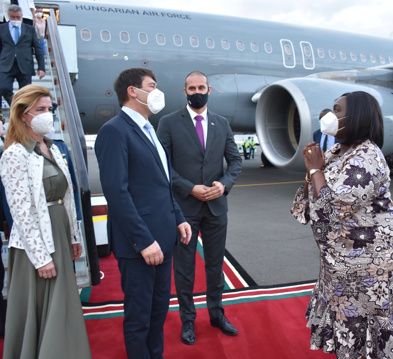 Hungarian President Janos Ader in Kenya on 4-day state visit