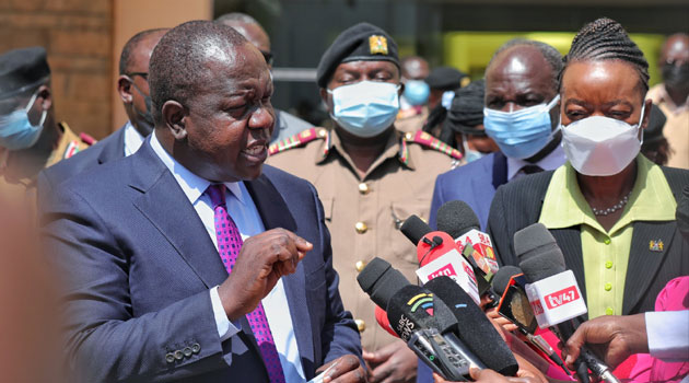 Matiangi, Juma meet security chiefs and Kenya Power officials over pylon vandalism