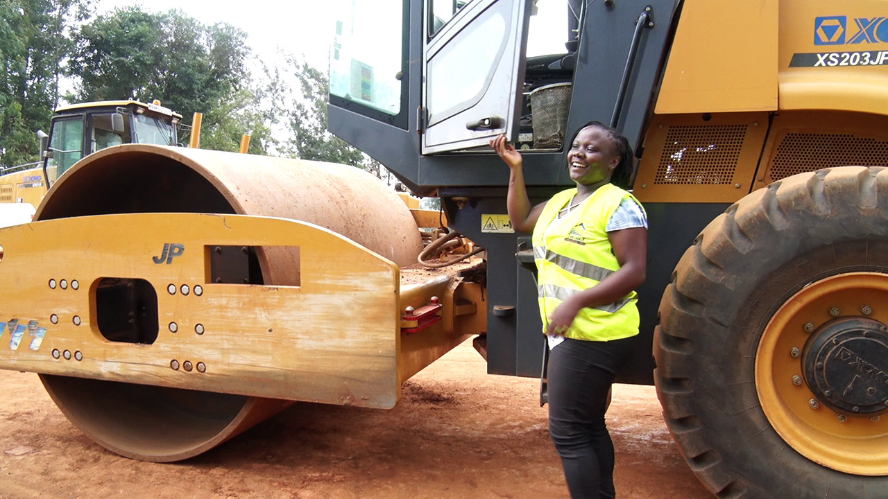 Meet women upgrading roads using heavy construction machines