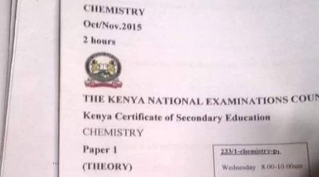 4 candidates arrested in Busia with pre-exposed KCSE Chemistry, Biology papers
