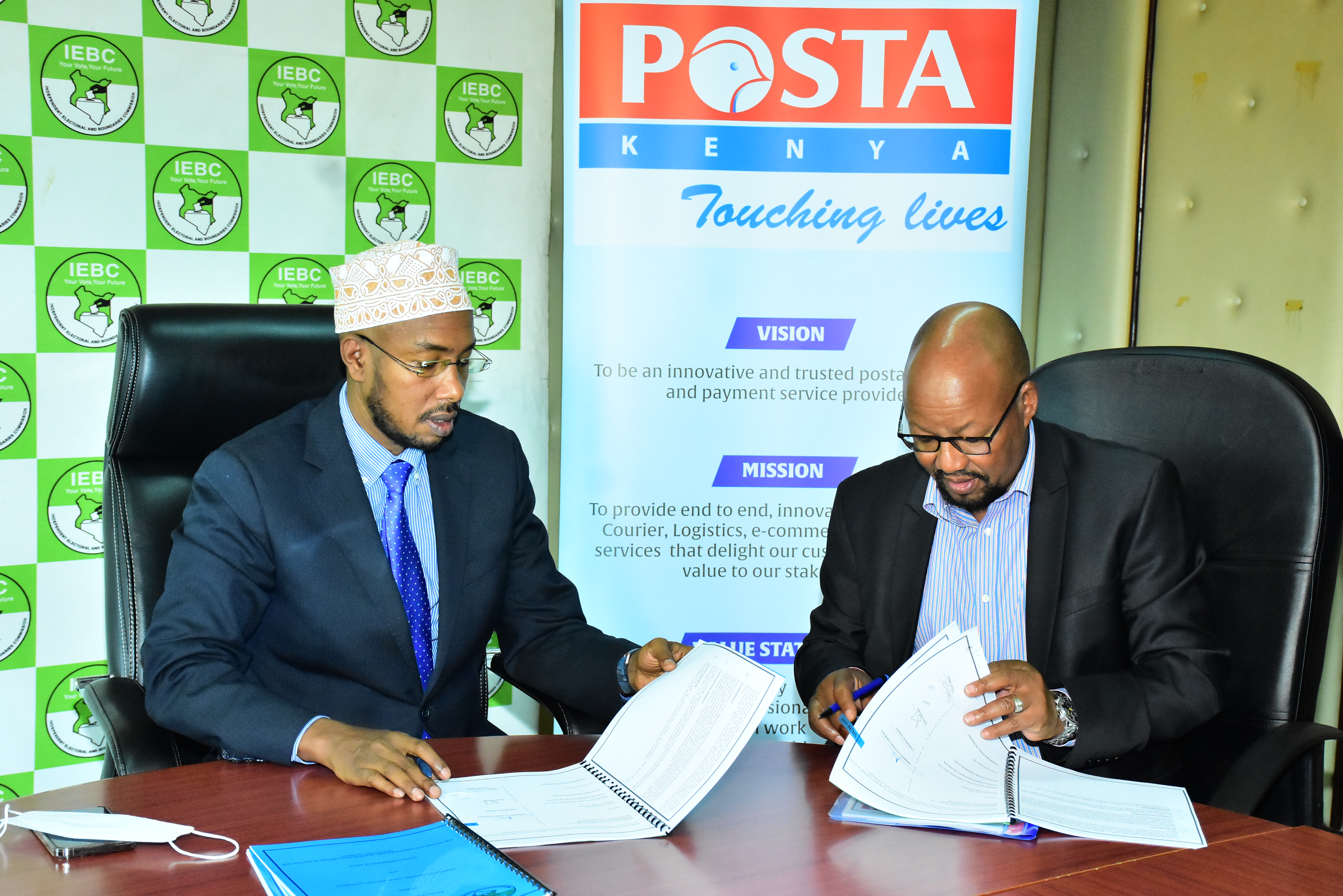 IEBC, Posta ink Sh700mn logistics agreement