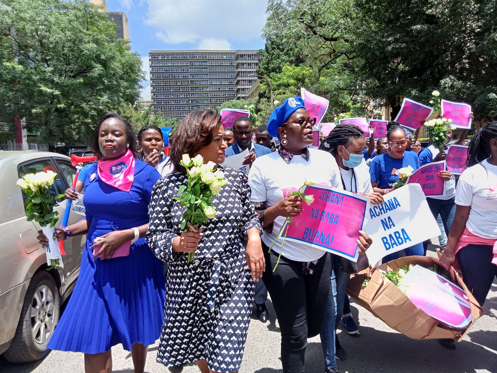 ‘Achana Na Baba’, Women say in demo against Raila attack