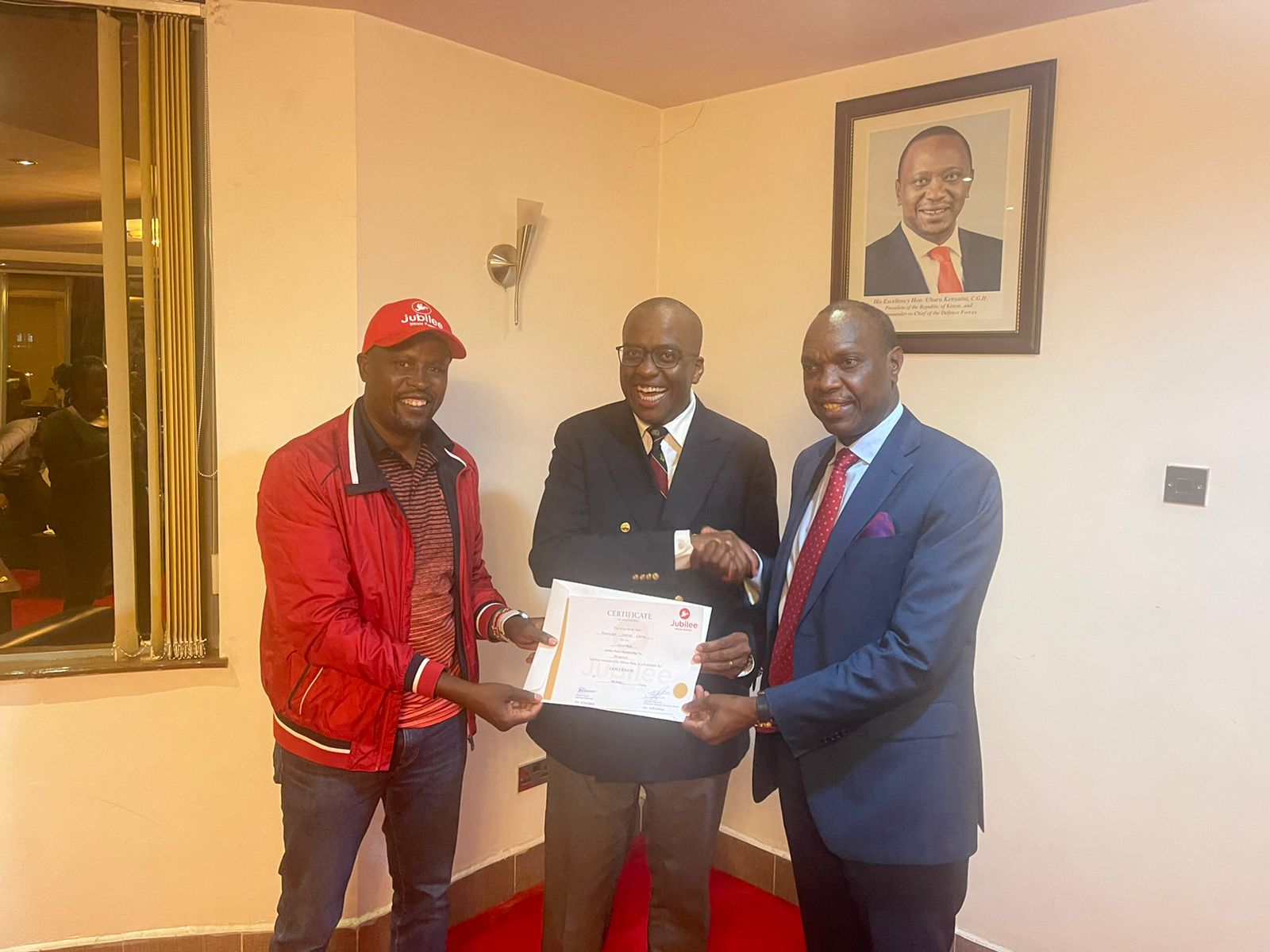 PHOTOS: Polycarp Igathe handed Jubilee ticket for Nairobi