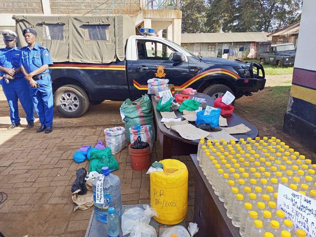 Police Arrested 10 people in Possession of bhang and illicit brew